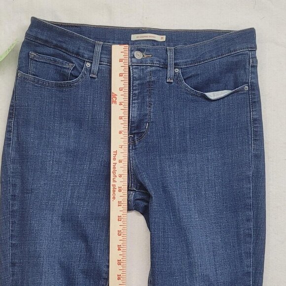 Levi's 311 Shaping Skinny Cut Capri jeans with raw hem w31xL28" #skinnyjeans - Picture 6 of 6